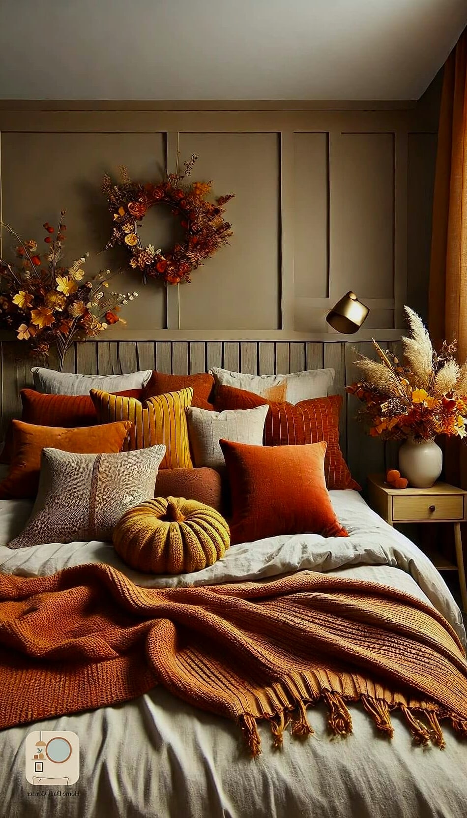 18 Fall Bedroom Decor Concepts That Are Actually Achievable on a Budget 15 Layer Your Bed with Mismatched Throw Pillows