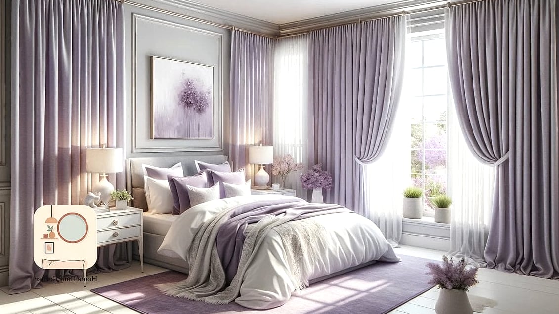 15 Purple Bedroom Decor Ideas to Upgrade Your Home This Weekend 7 Lilac Curtains for Soft, Filtered Light