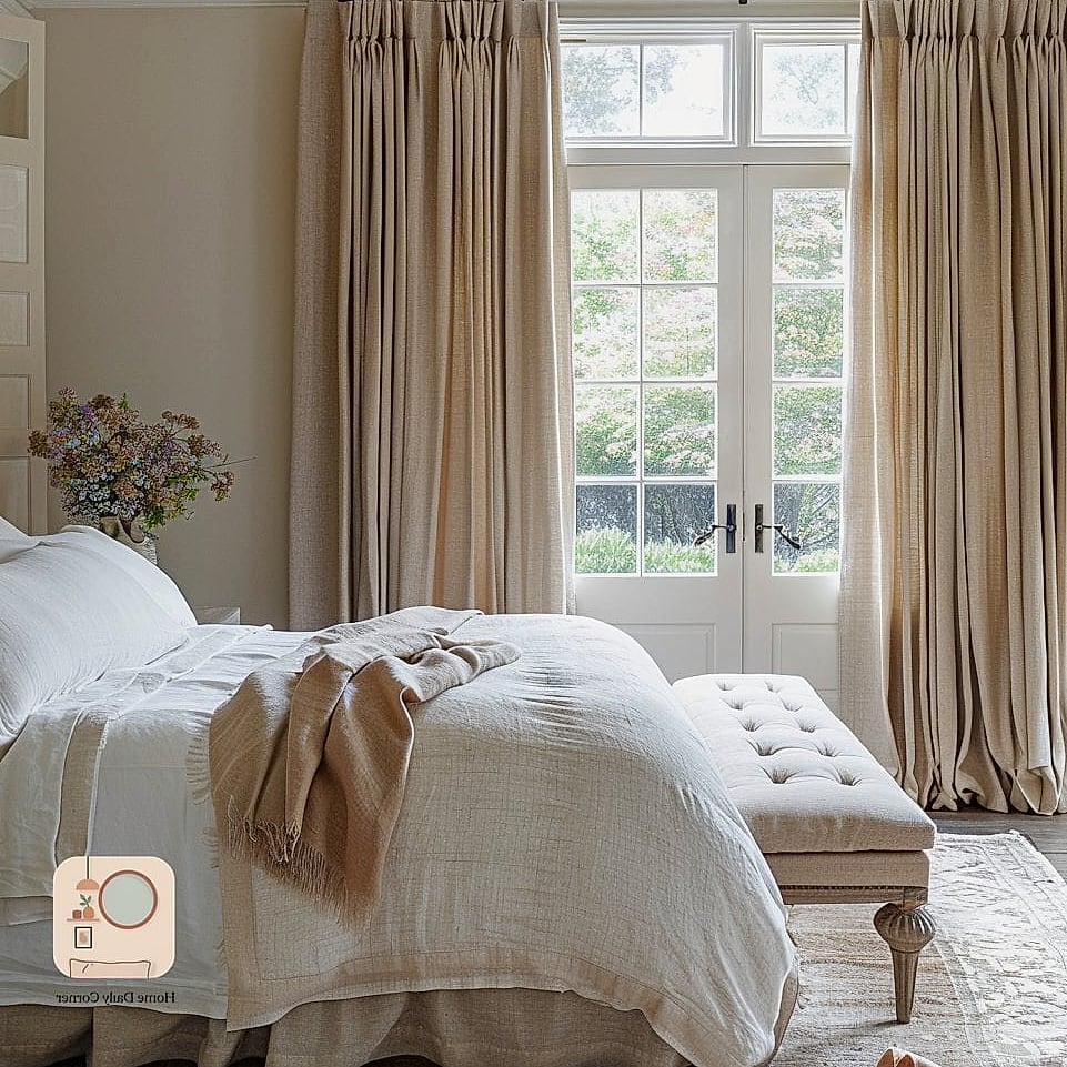 Linen Curtains in Natural Tones
