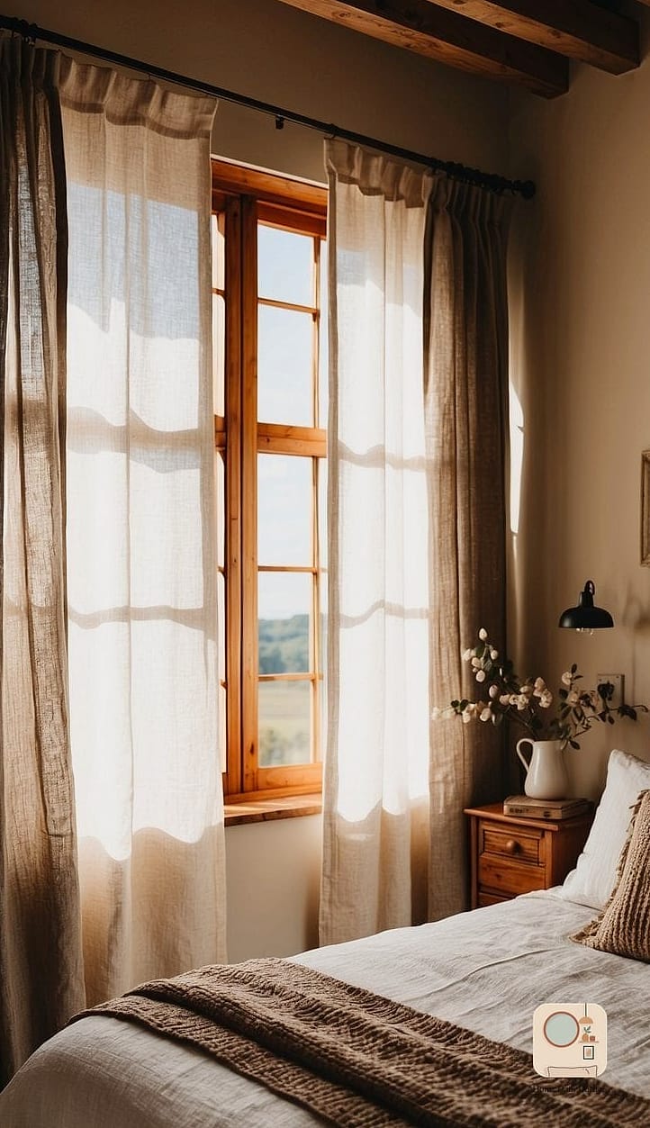 Linen Curtains in Soft Neutrals