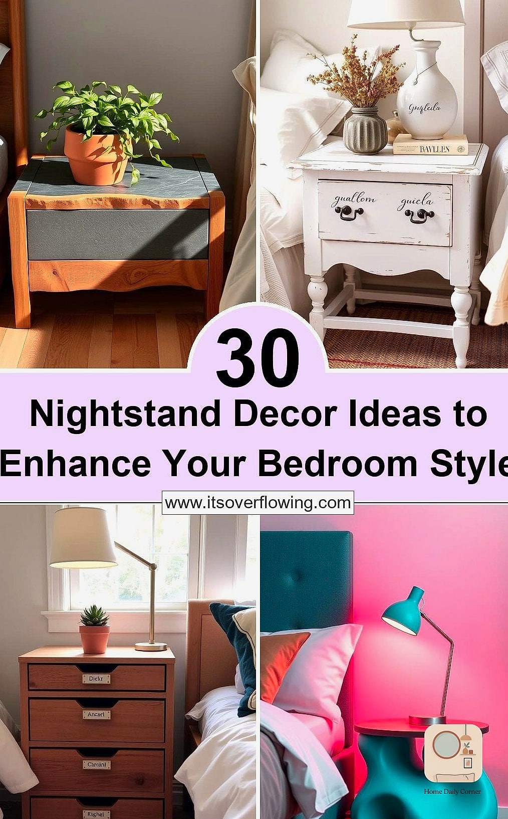 Matching Nightstand Lamps for Symmetry