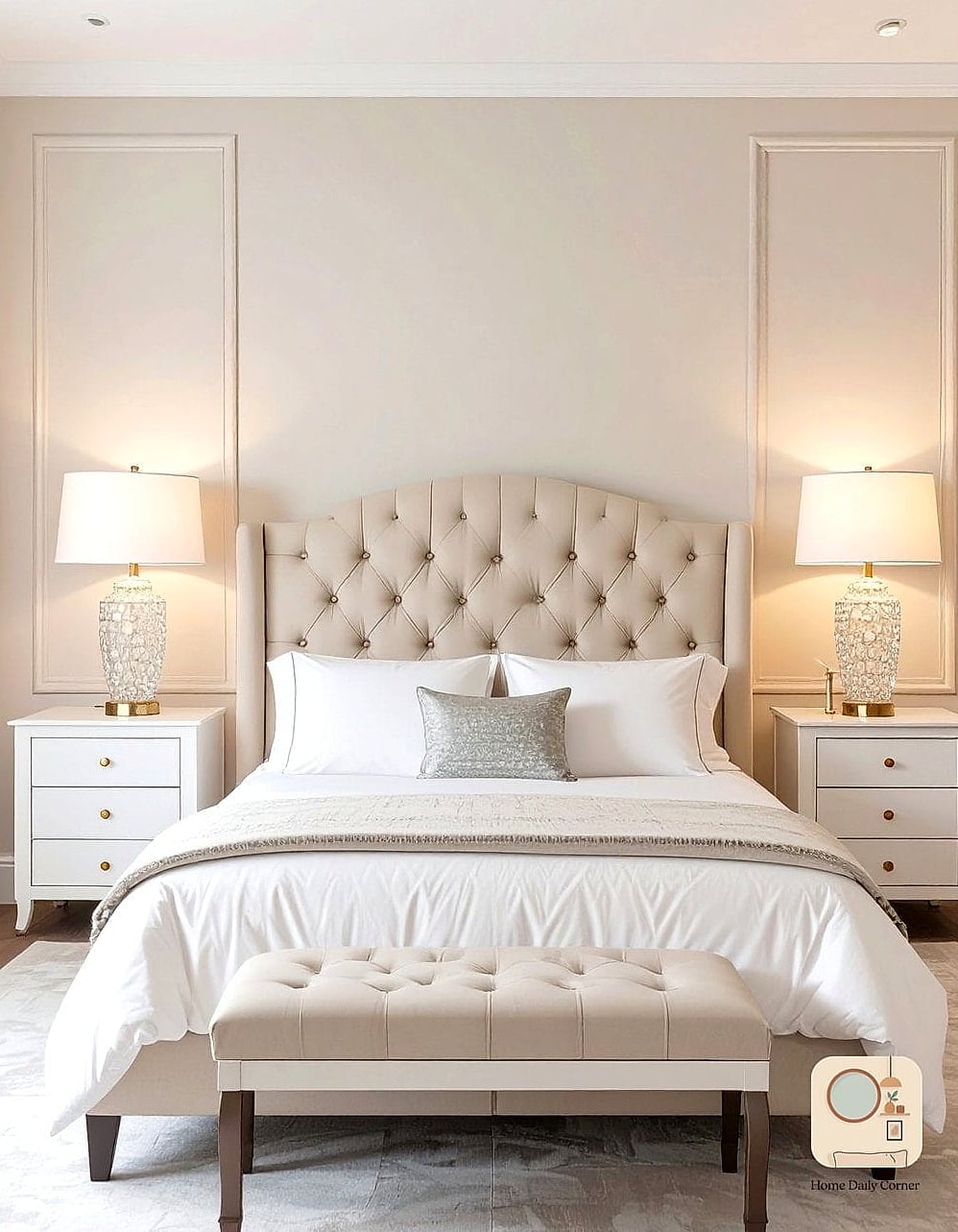 Matching Nightstands in Brushed Brass or Black Metal