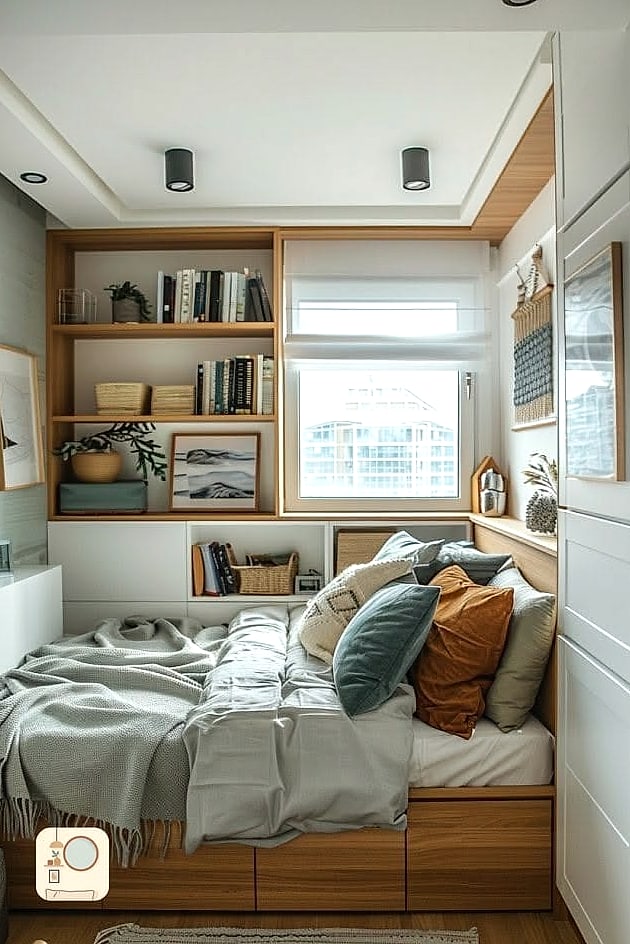 Maximize a Small Bedroom With Vertical Storage