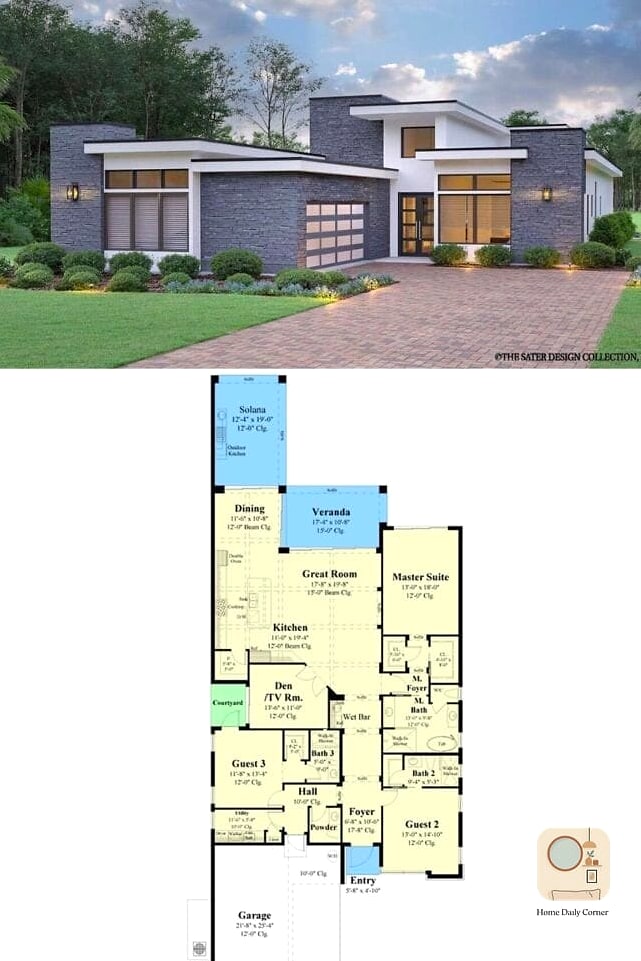 14 2 Bedroom House Plans Ideas From Homes We Absolutely Love 8 Mid-Century Ranch with a Galley Kitchen