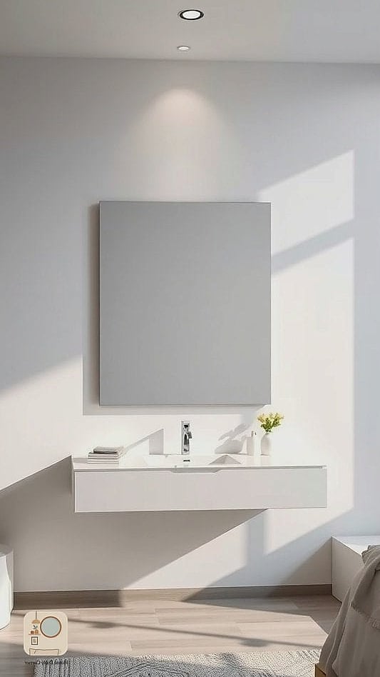 Minimalist Floating Desk Vanity