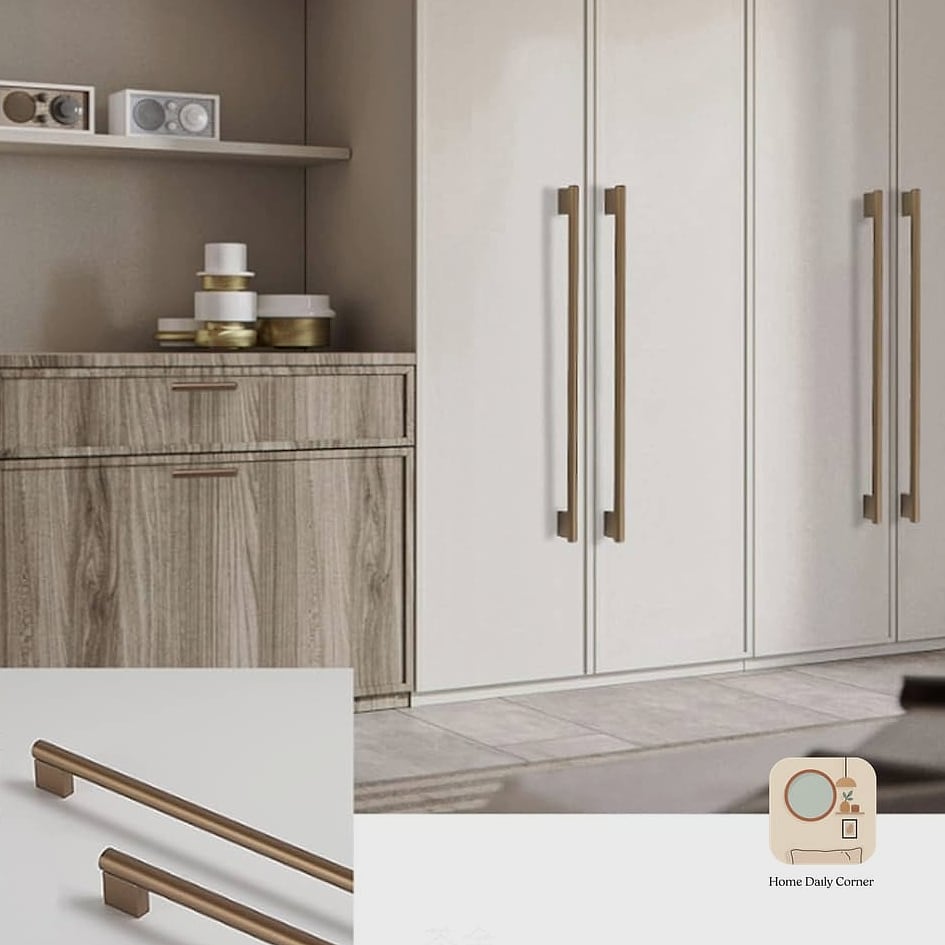 Minimalist Handle-Free Cupboards