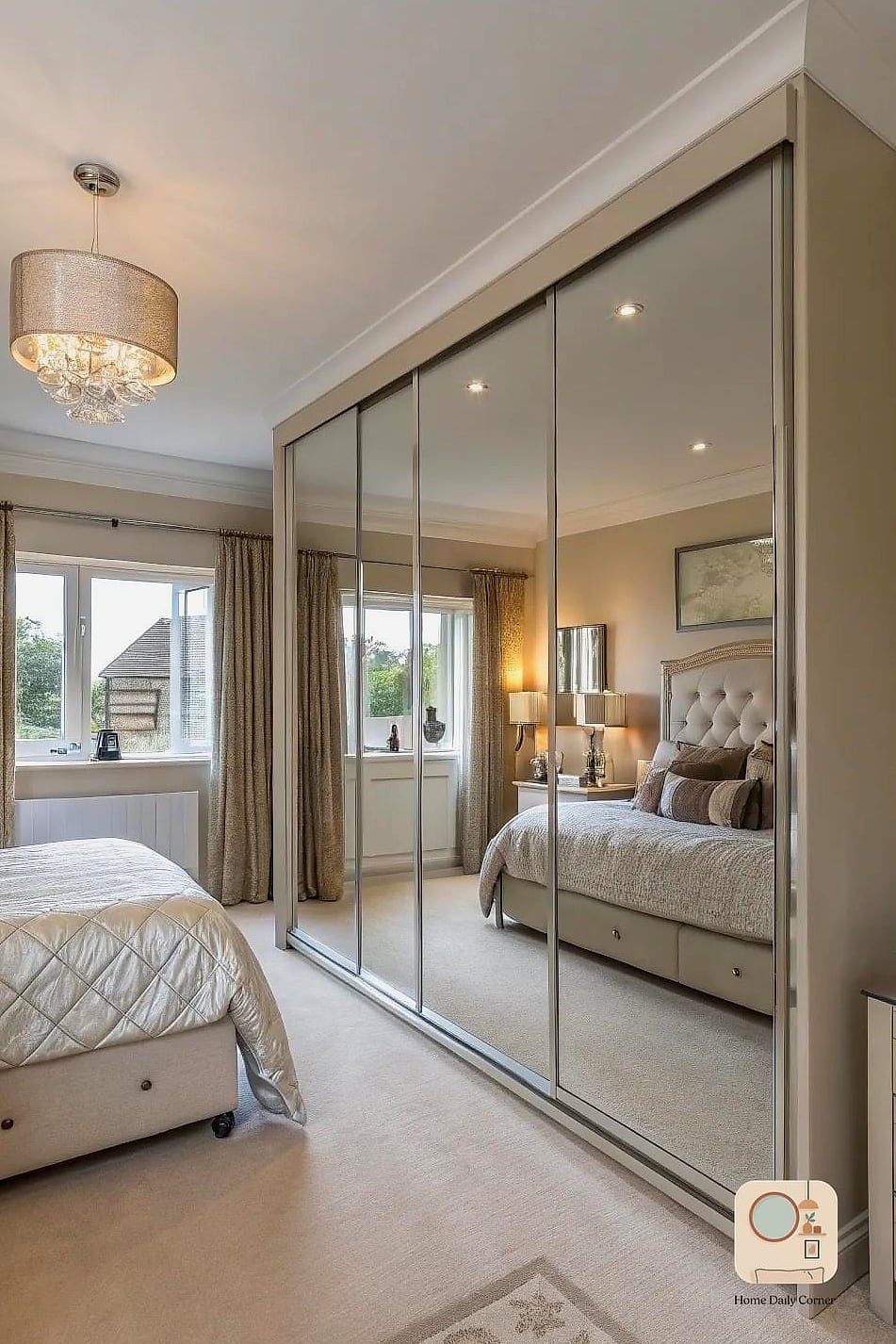 Mirrored Cupboard Fronts
