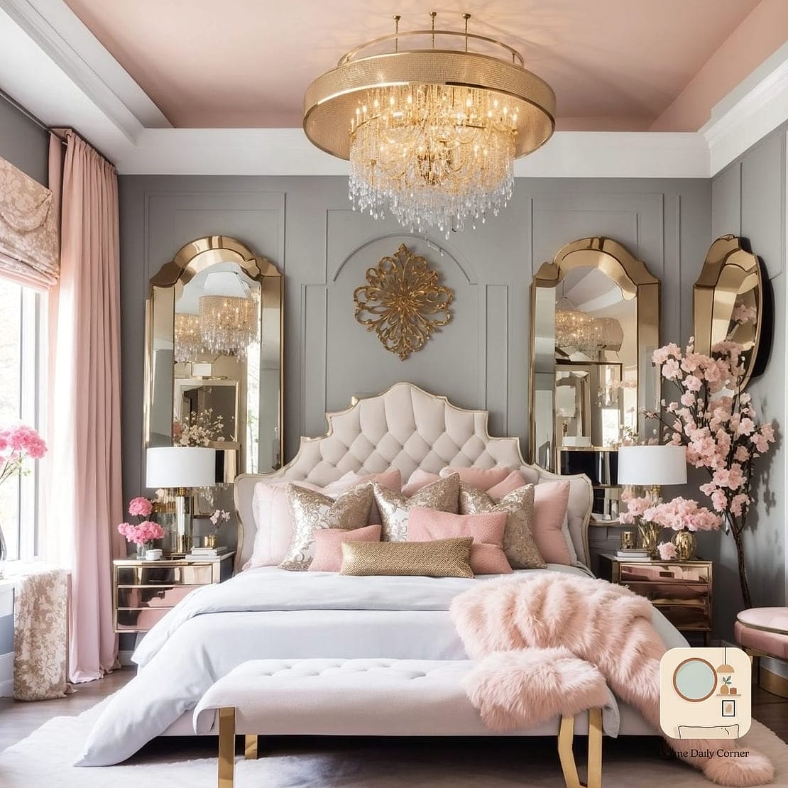 7 Elegant Bedroom Inspiration Boards You'll Want to Copy 7 Modern Glam with Metallic Accents