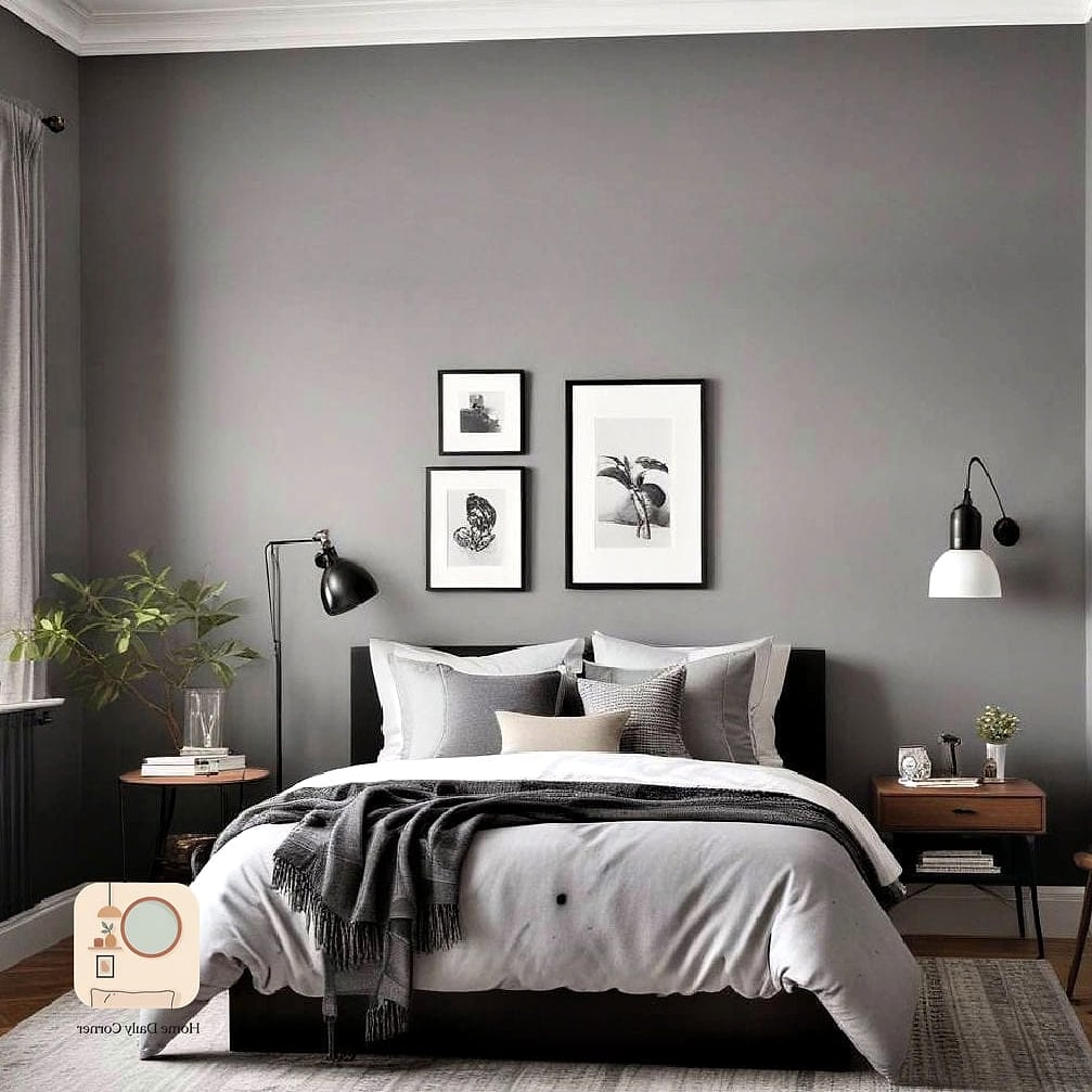 Modern Monochrome Bedroom