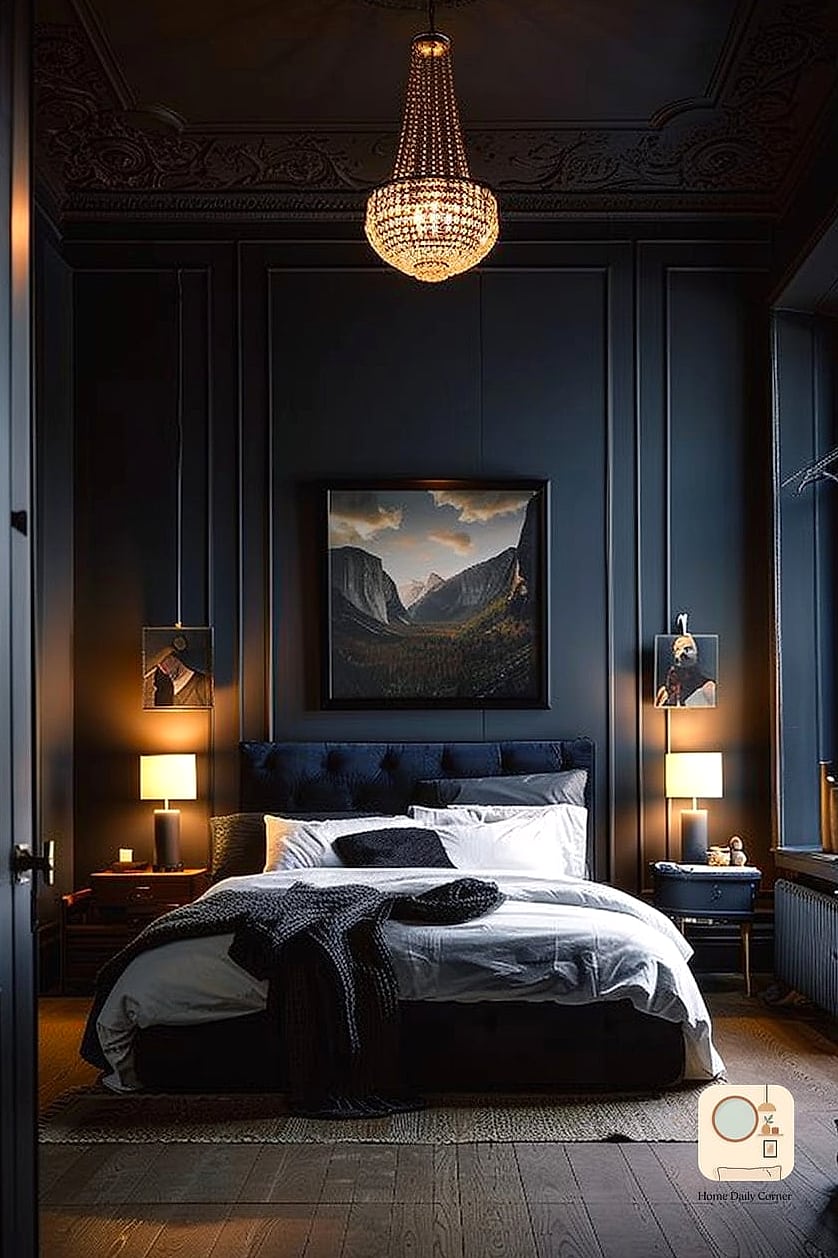 Moody Dark Green Walls