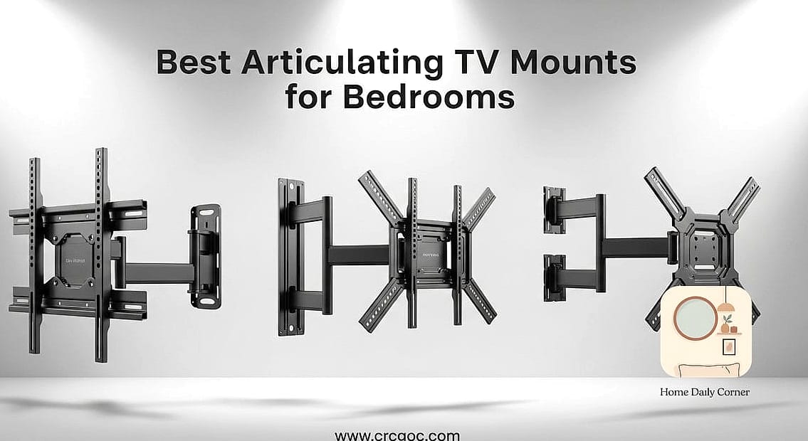 27 Creative Small Bedroom Ideas Ideas You Haven't Seen Before 19 Mount a TV on an Articulating Arm