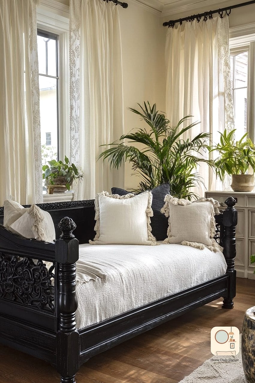 16 Guest Bedroom Decor Designs That Maximize Style and Function 2 Multipurpose Daybed Setup