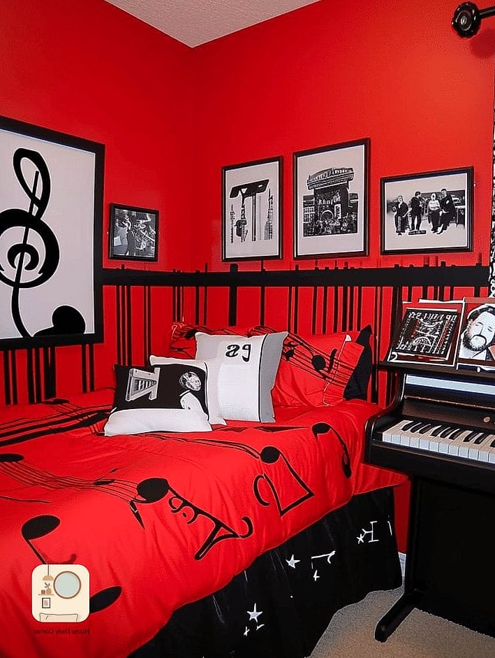 Music Themed Bedroom