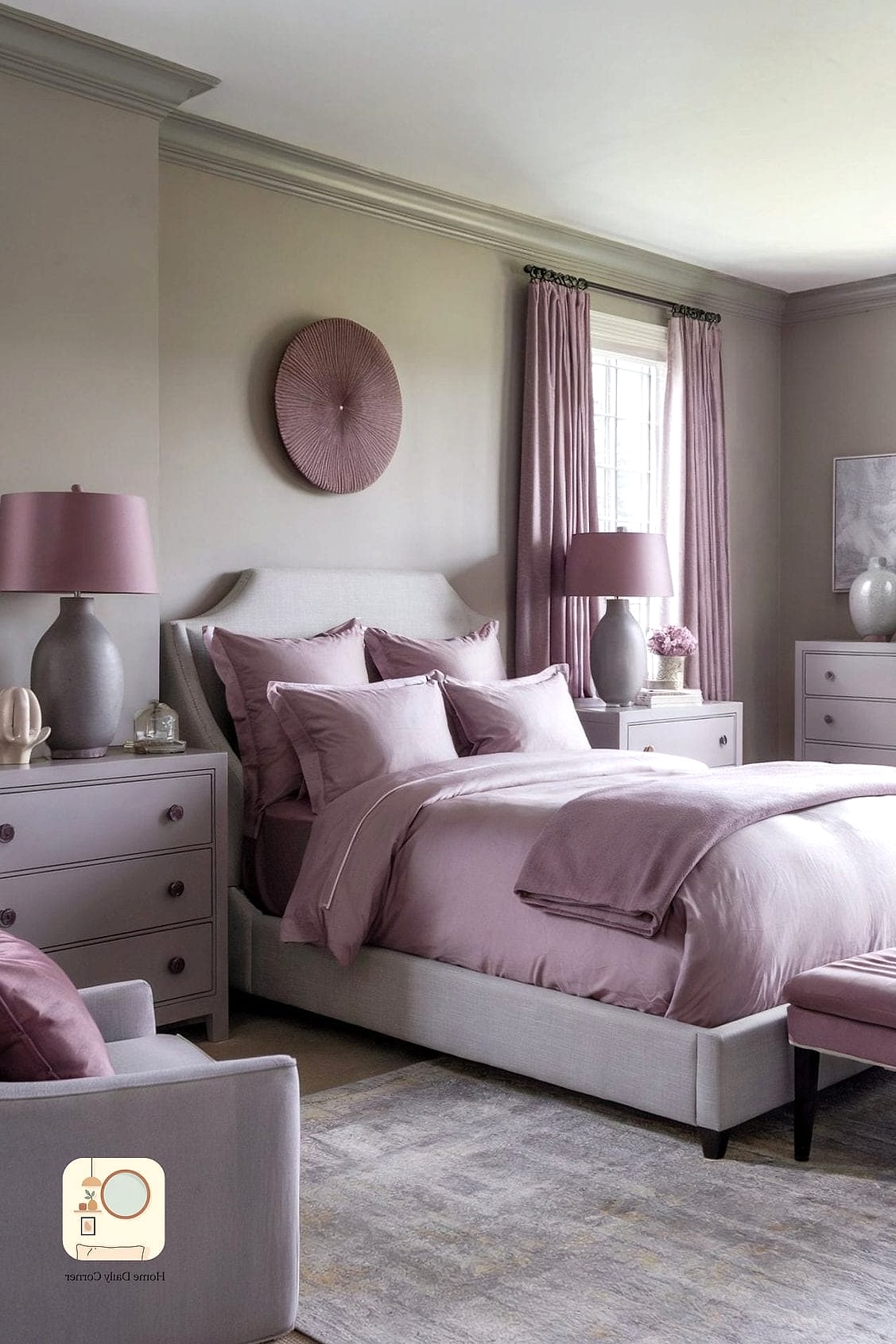 Muted Mauve Bedroom Palette
