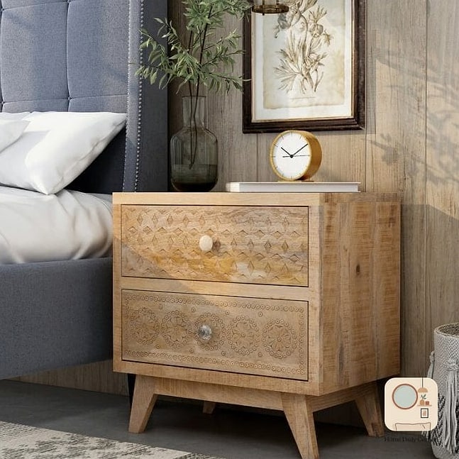 Natural Wood Nightstands
