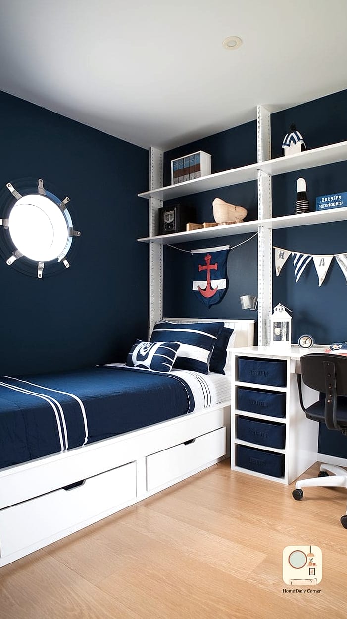 Navy and White Nautical Theme