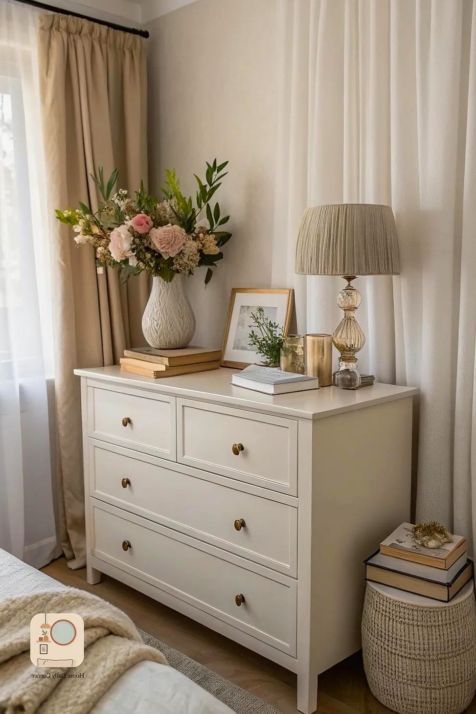 Neutral Palette with One Bold Accent Color