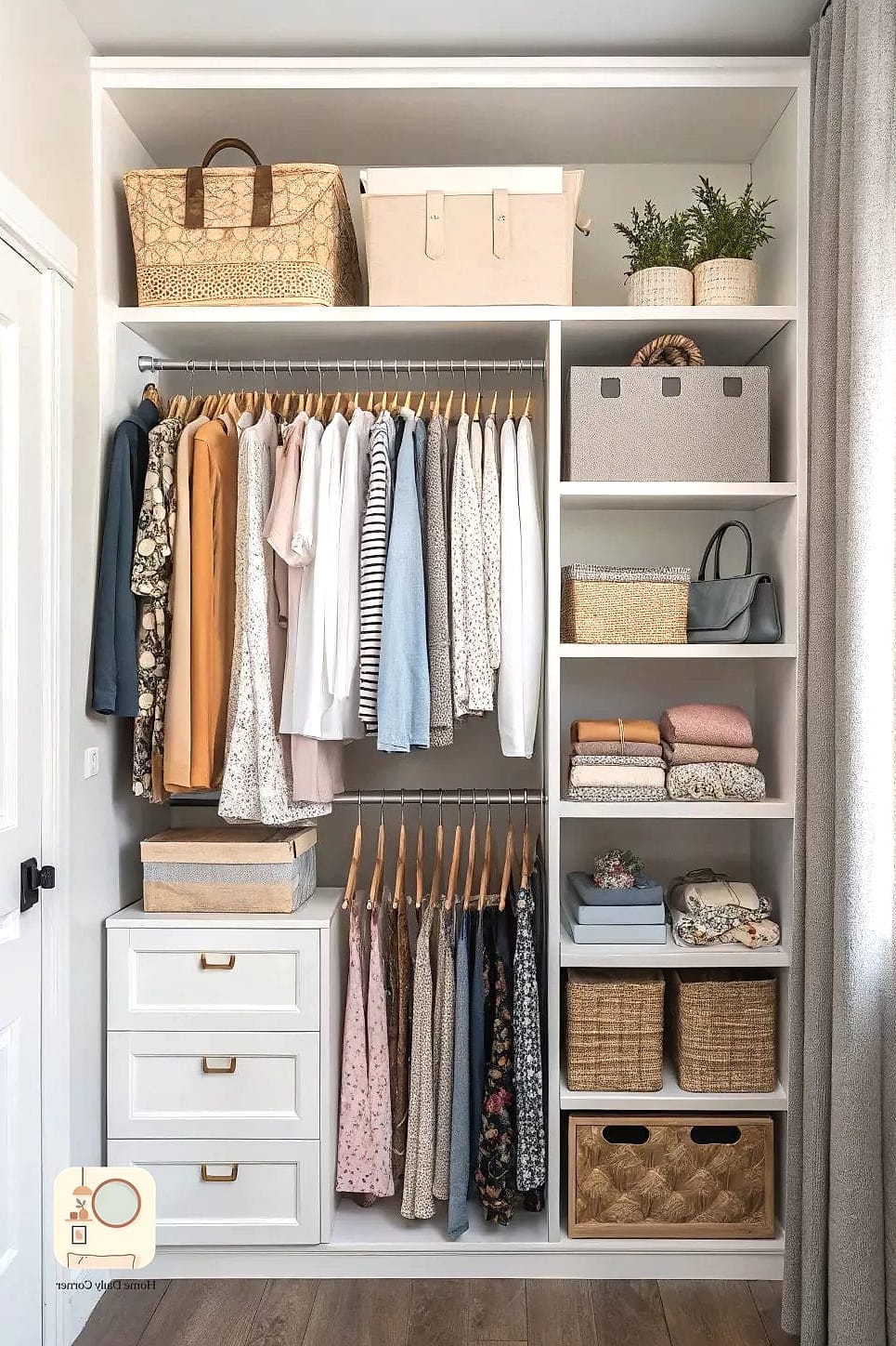 Organize the Closet With a Proper System Instead of Just a Rod