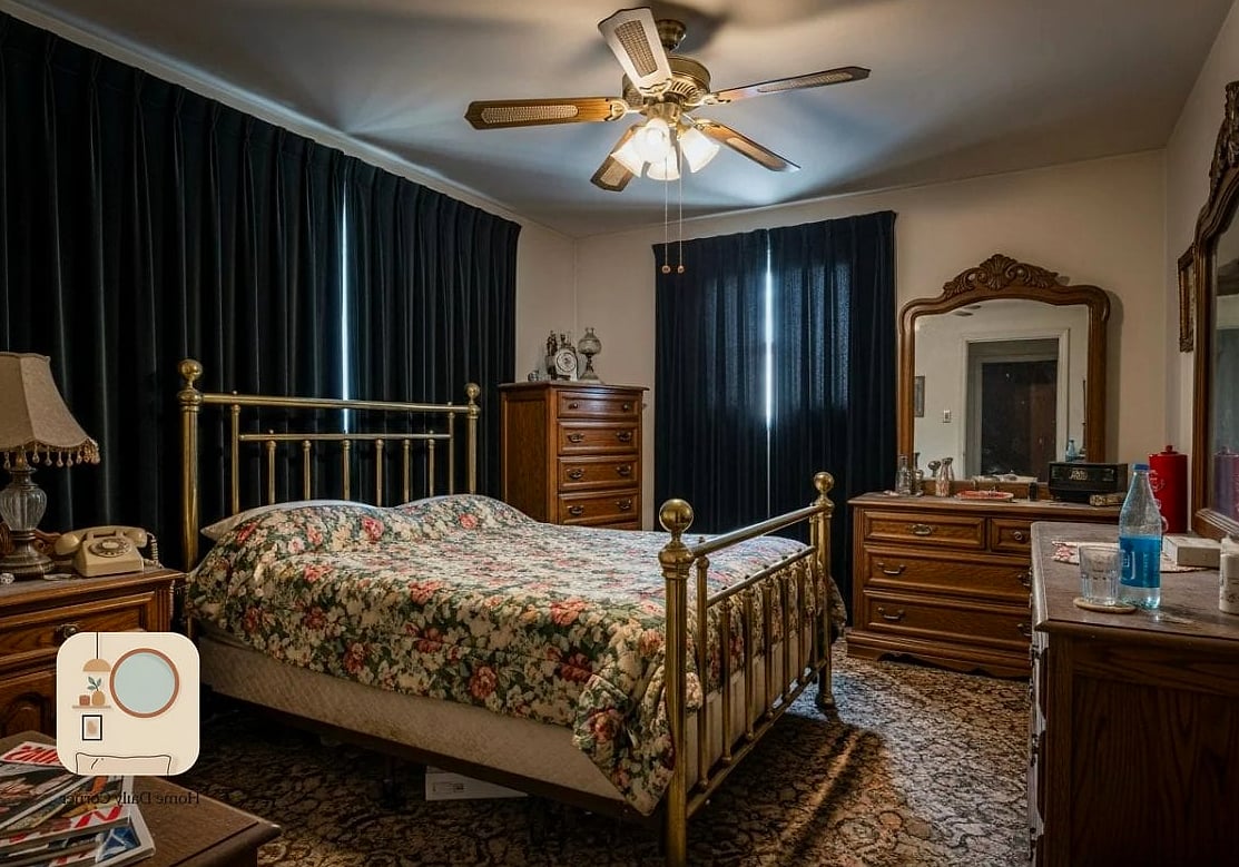 13 Bedroom Interior Before and After Transformations to Inspire 11 Outdated Popcorn Ceiling Room Gets a Total Refresh