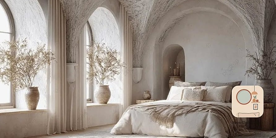 Oversized Arched Headboard Mural