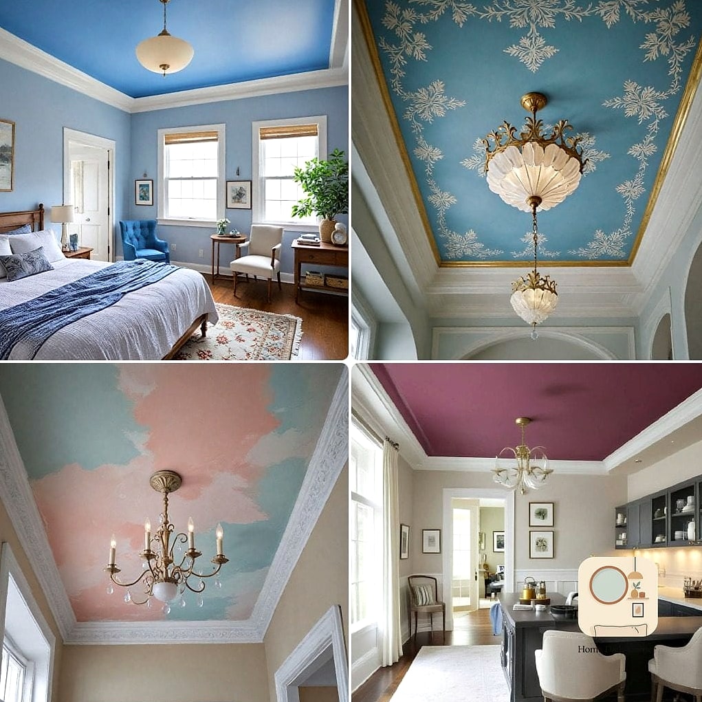 27 Creative Small Bedroom Ideas Ideas You Haven't Seen Before 6 Paint the Ceiling a Color