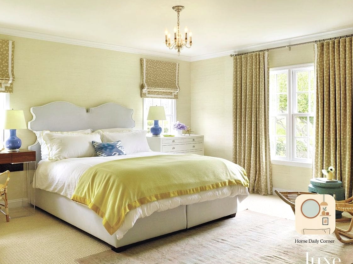 Pale Yellow with White Linens