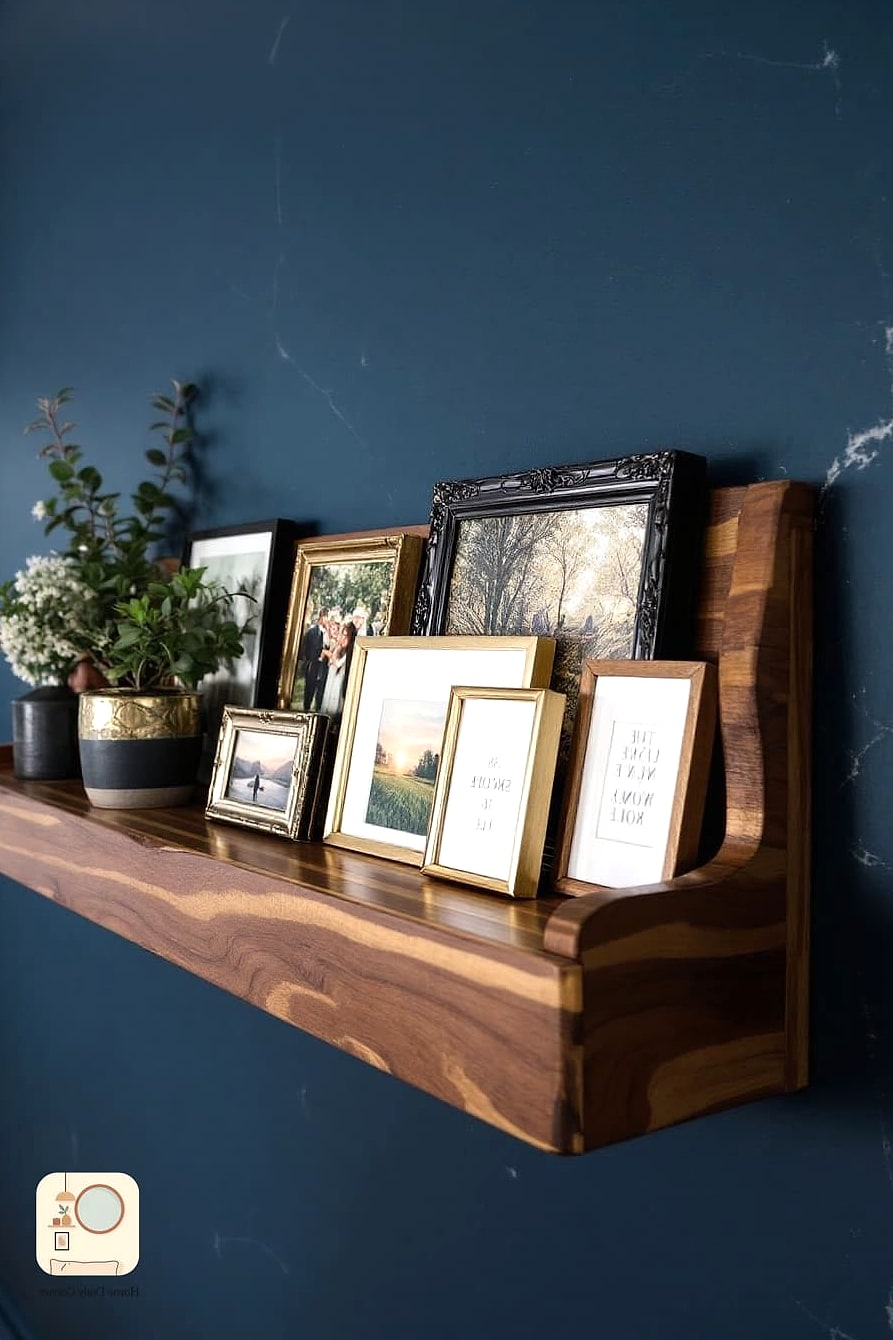 22 Stunning Bedroom Wall Decor Ideas Ideas for Every Budget 19 Photo Ledge Display