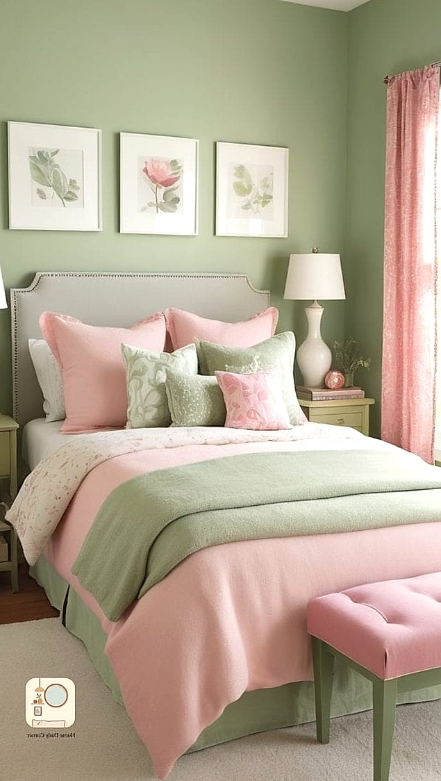 Pink and Sage Green Combo