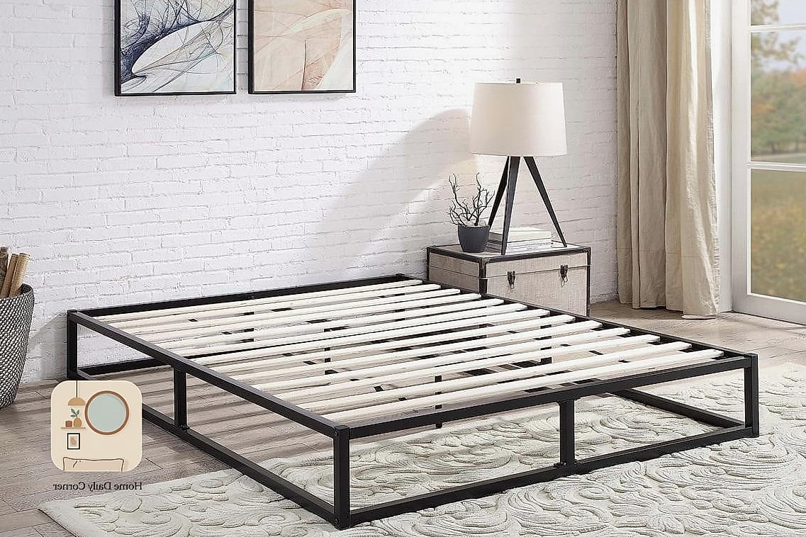 12 Metal Bed Frame Bedroom Ideas Ideas That Are Both Stylish and Practical 9 Platform Metal Frame for a Low-Profile Look