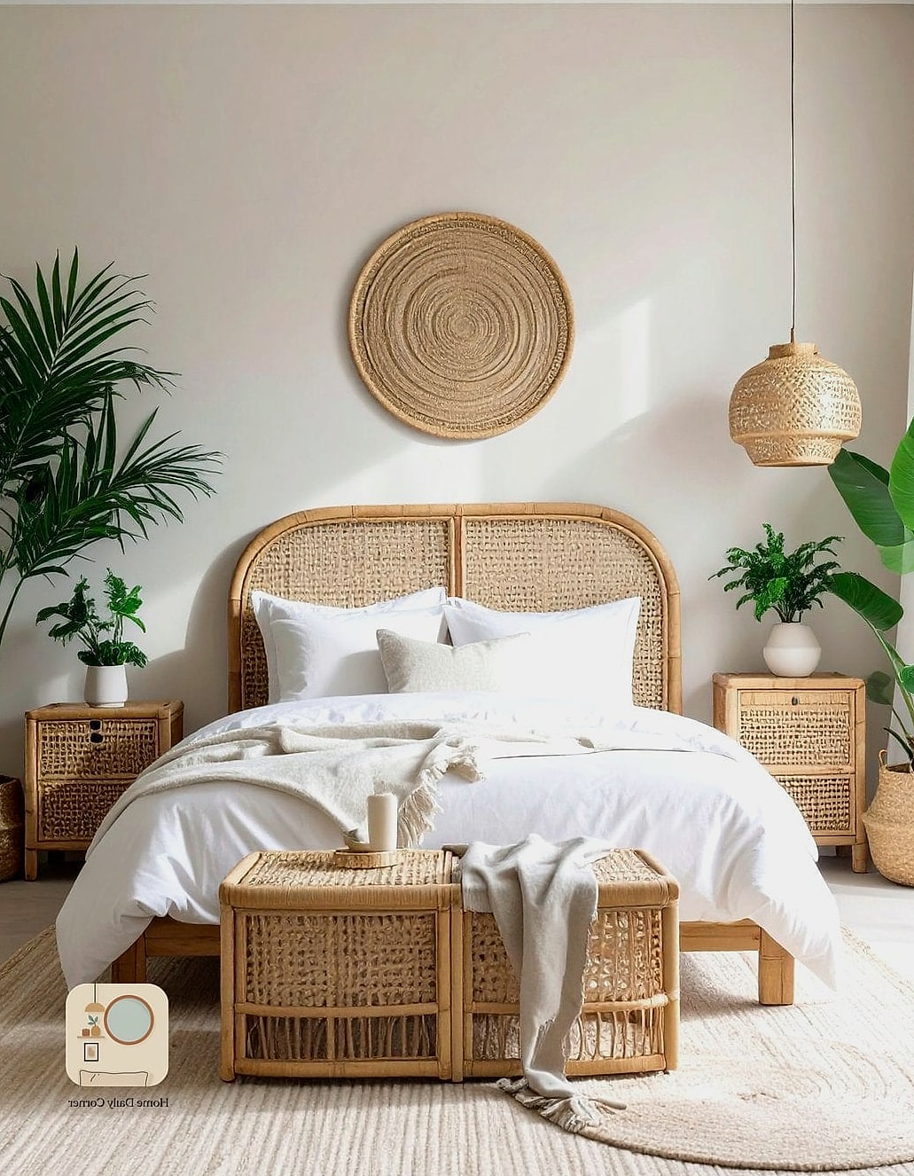 30 Cute Bedroom Ideas Tips From Top Interior Designers 10 Rattan and Wicker Accents