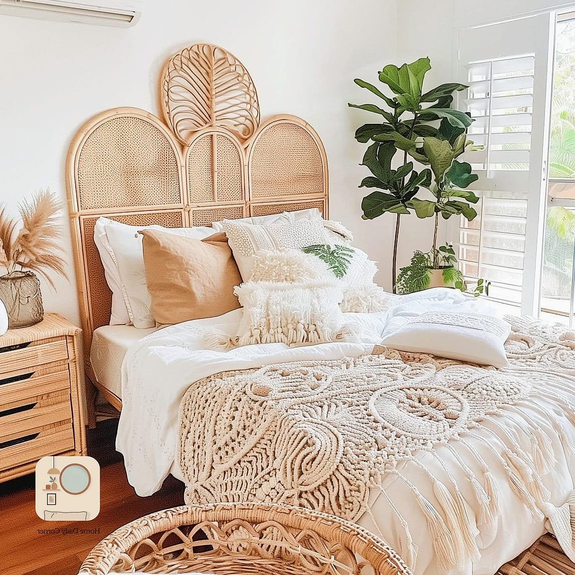 21 Decor Bedroom Designs You Need to See Right Now 12 Rattan and Wicker Accents