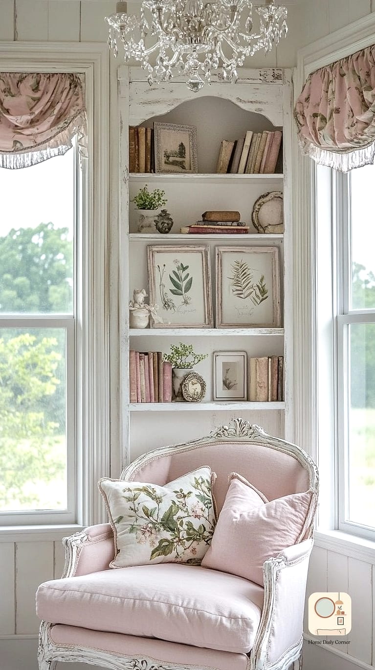 19 Romantic Bedroom Decor Ideas That Work in Any Size Home 9 A Reading Nook Tucked Into a Corner