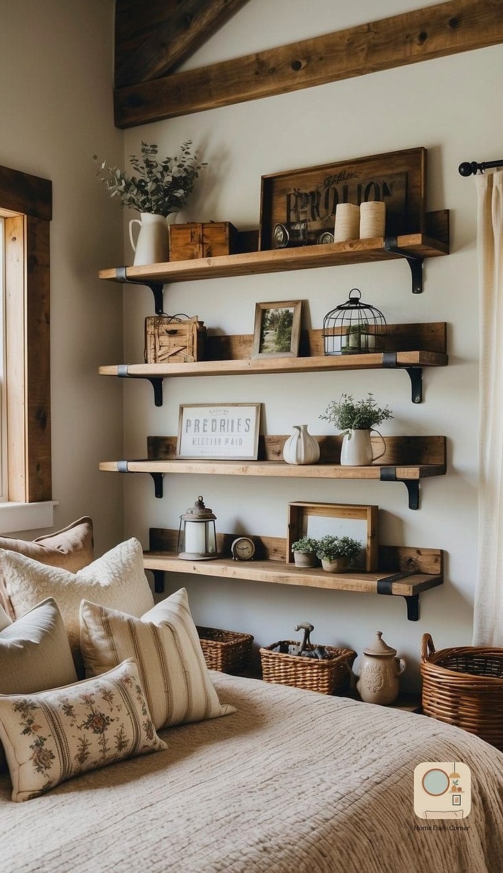 23 Farmhouse Bedroom Ideas Looks We're Obsessed With This Year 3 Reclaimed Wood Headboard