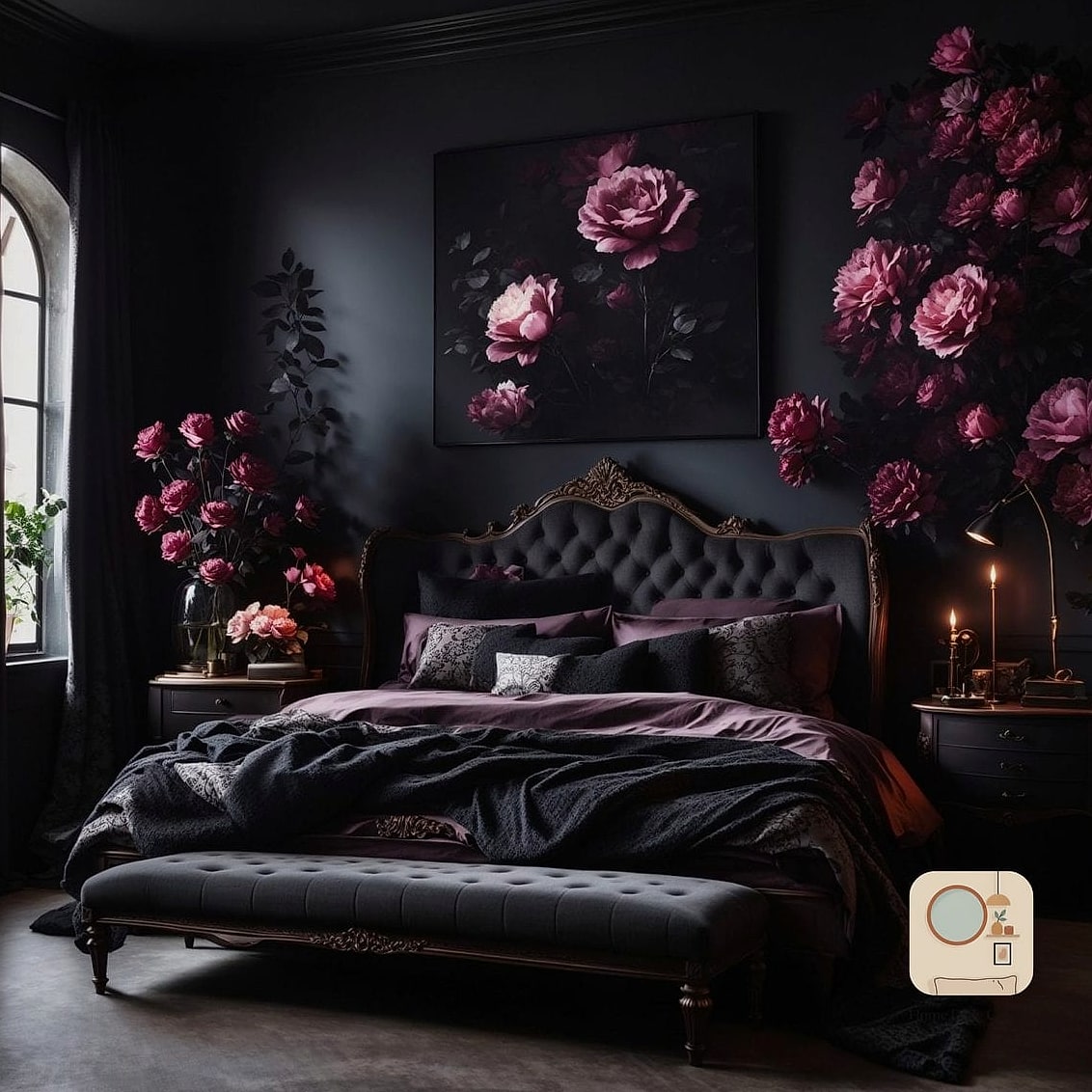 19 Romantic Bedroom Decor Ideas That Work in Any Size Home 7 Rich, Moody Color Palettes