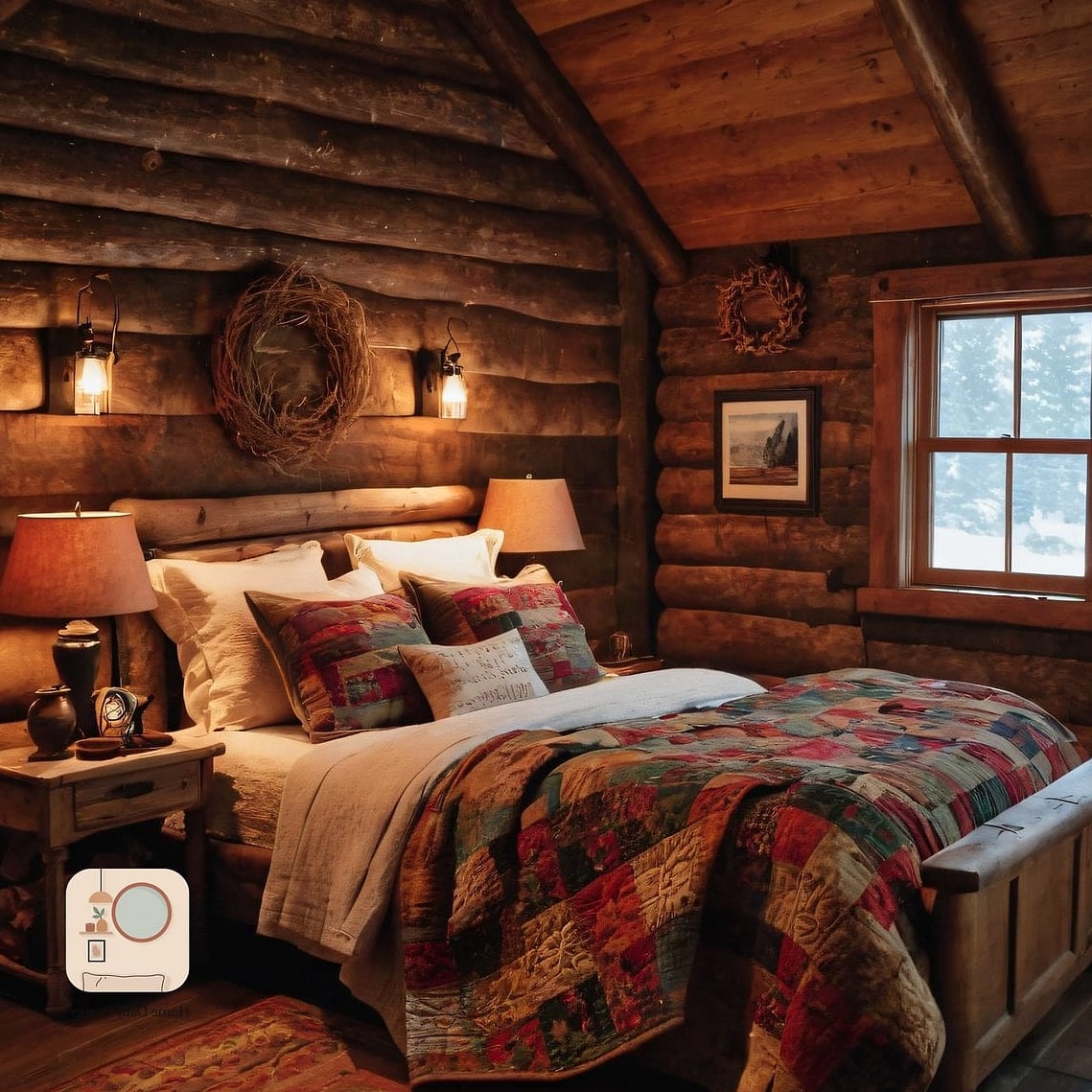 30 Cozy Bedroom Inspiration Boards You'll Want to Copy 17 Rustic Log Cabin Vibes