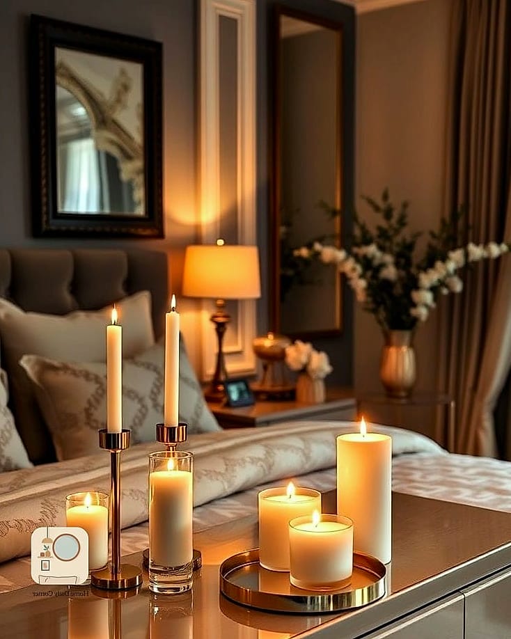 Scented Candles in Decorative Vessels