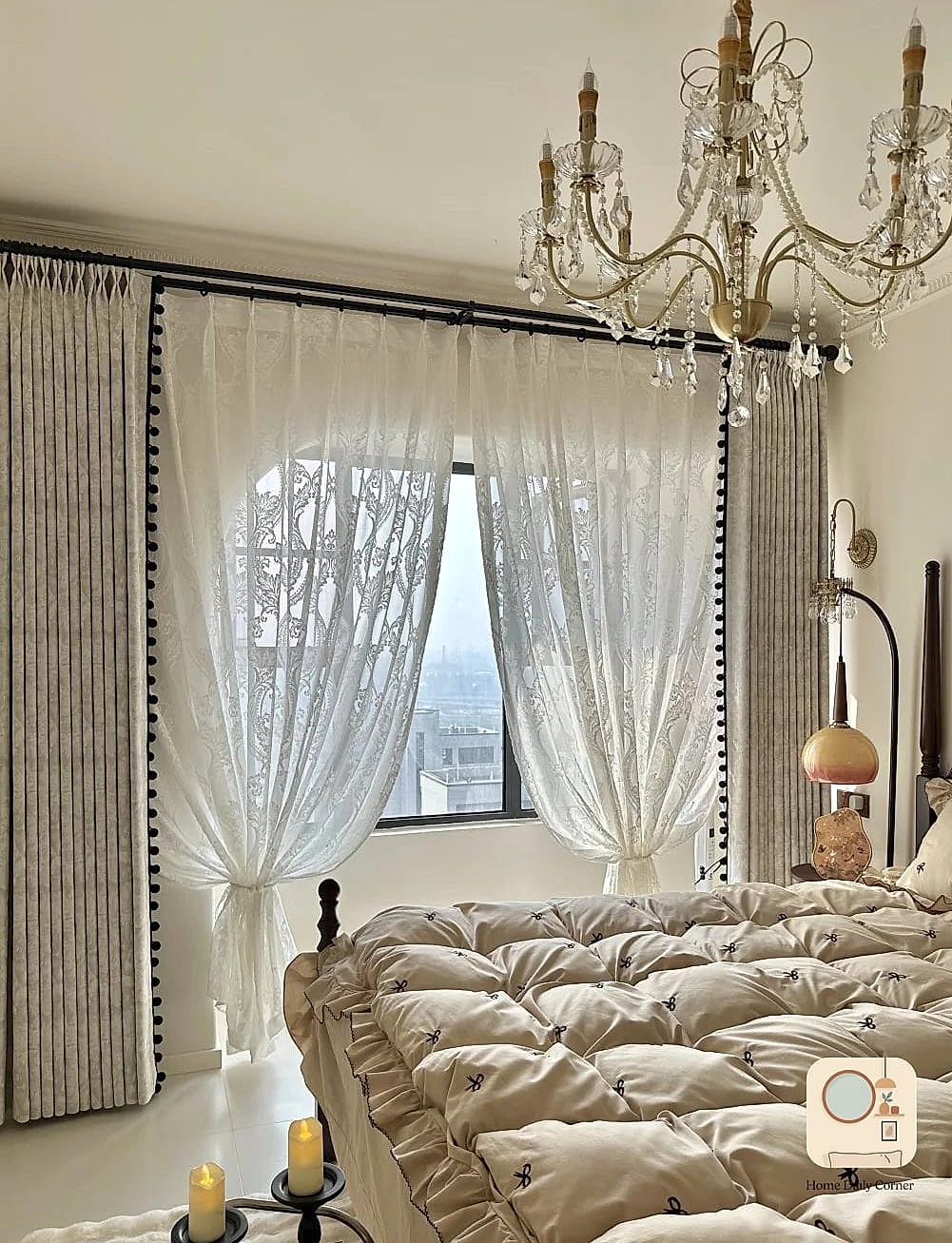 Sheer or Blackout Curtain Layering