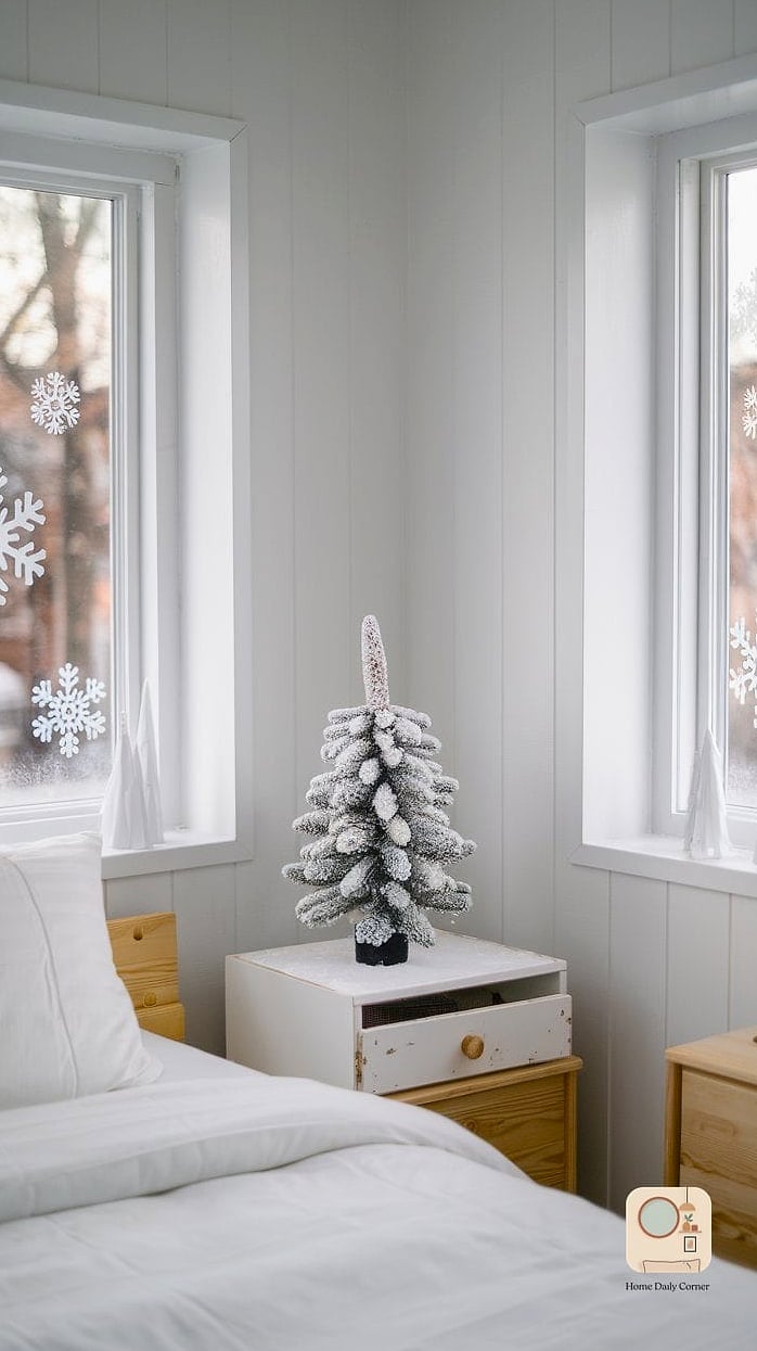 A Small Tabletop Tree in the Corner