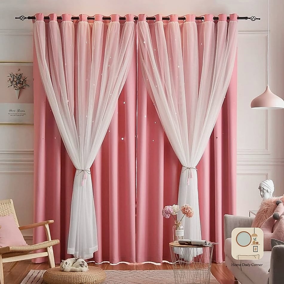 Soft Blackout Curtains in a Pretty Print