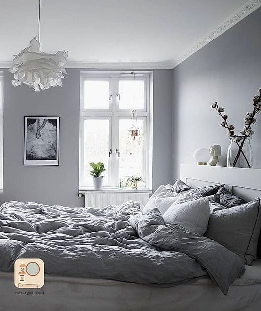 Soft Dove Grey Bedding