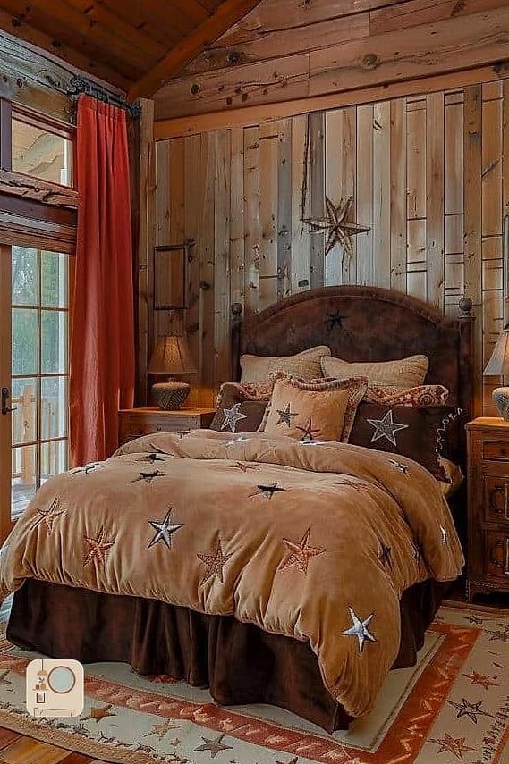 25 Western Bedroom Decor Looks We're Obsessed With This Year 18 Star Motif Accents