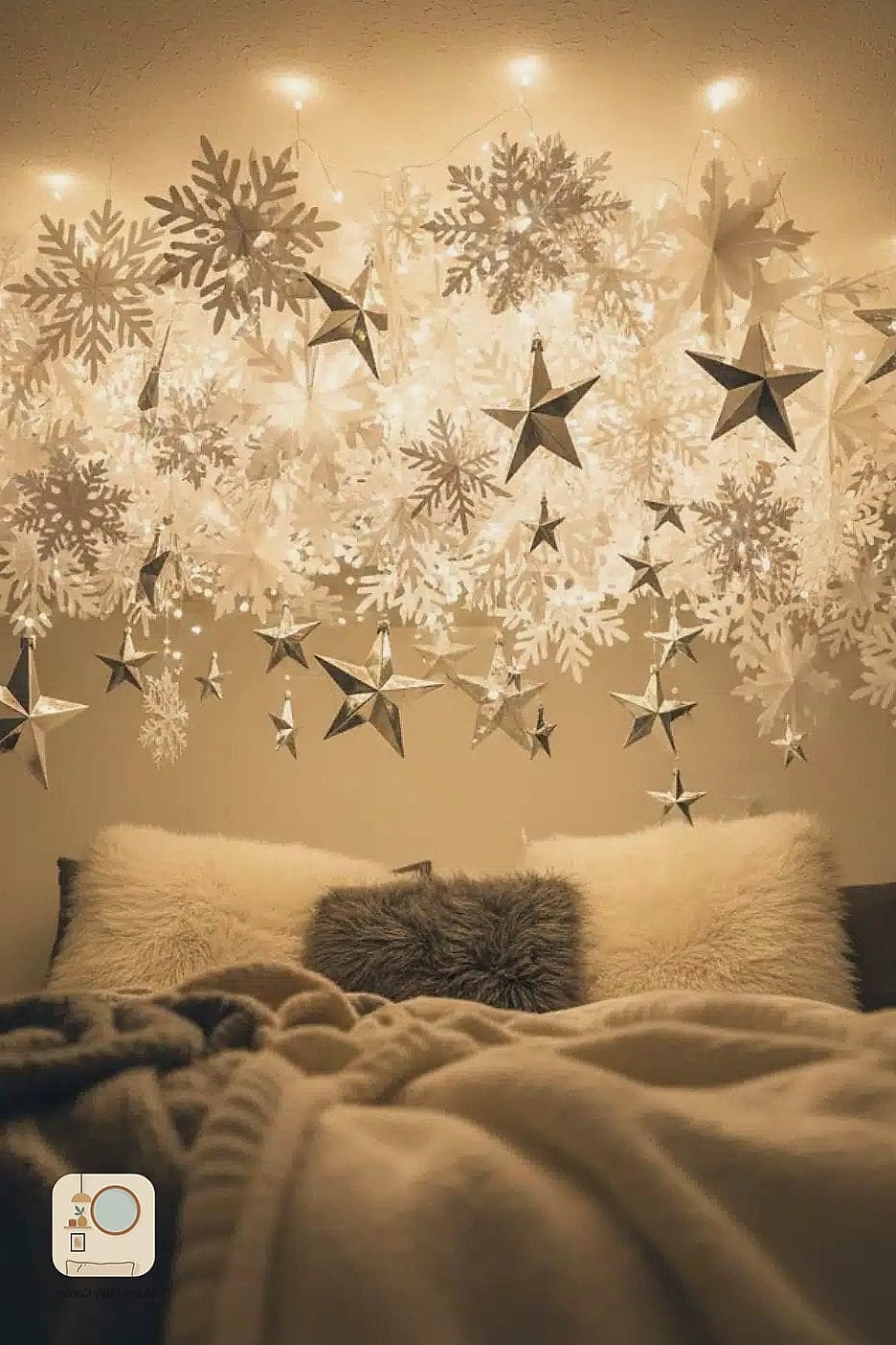 Star or Snowflake String Lights