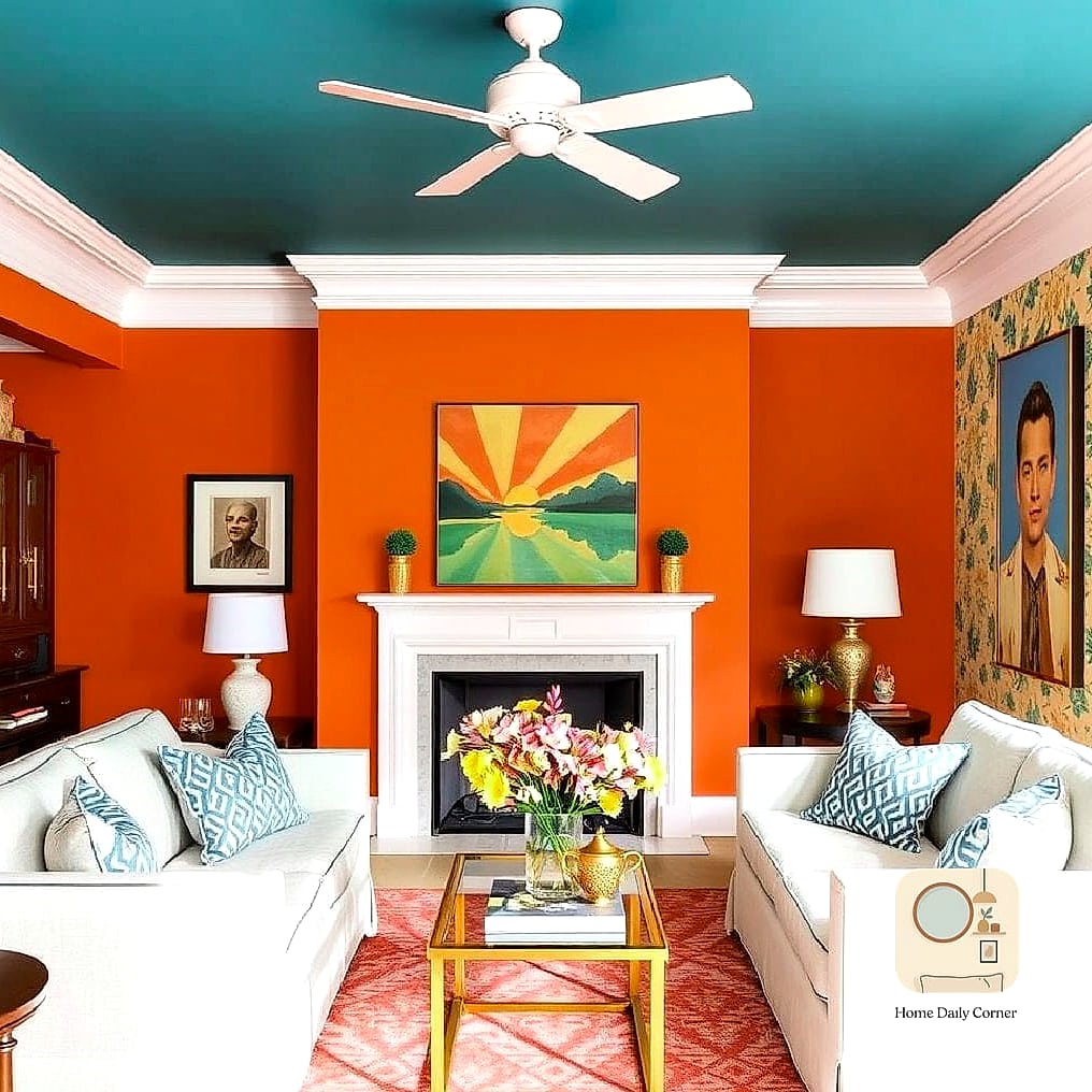 Statement Ceiling Wallpaper