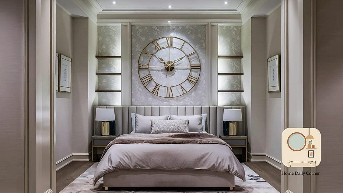 22 Bedroom Wall Decor Above Bed Designs You Need to See Right Now 19 Statement Clock as Wall Art