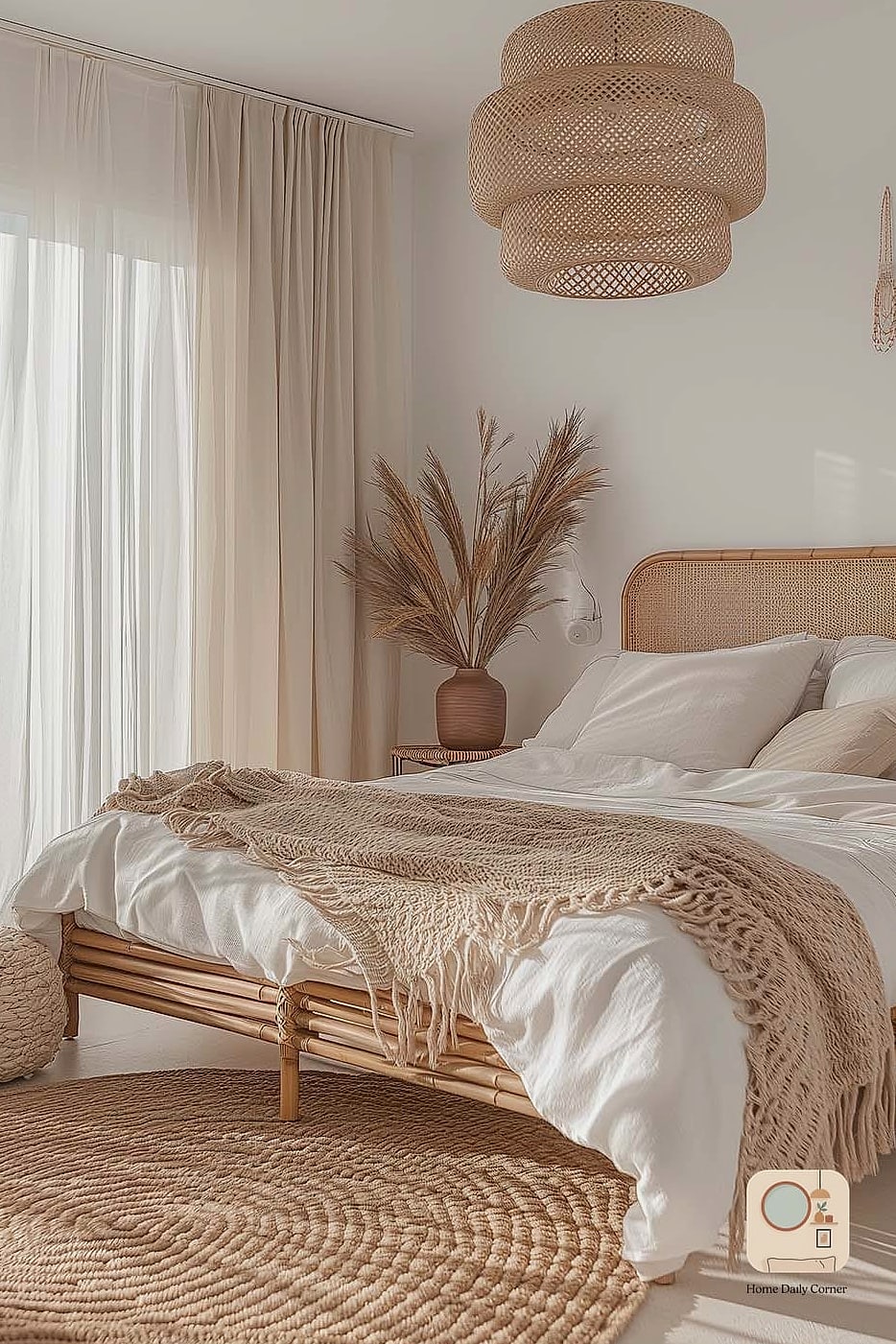 Statement Rattan Mirror