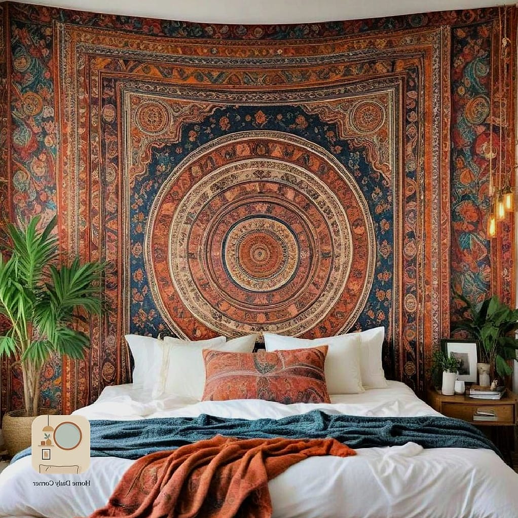 22 Beautiful Bohemian Bedroom Decor Inspiration Photos Worth Saving 11 A Statement Tapestry as a Focal Wall