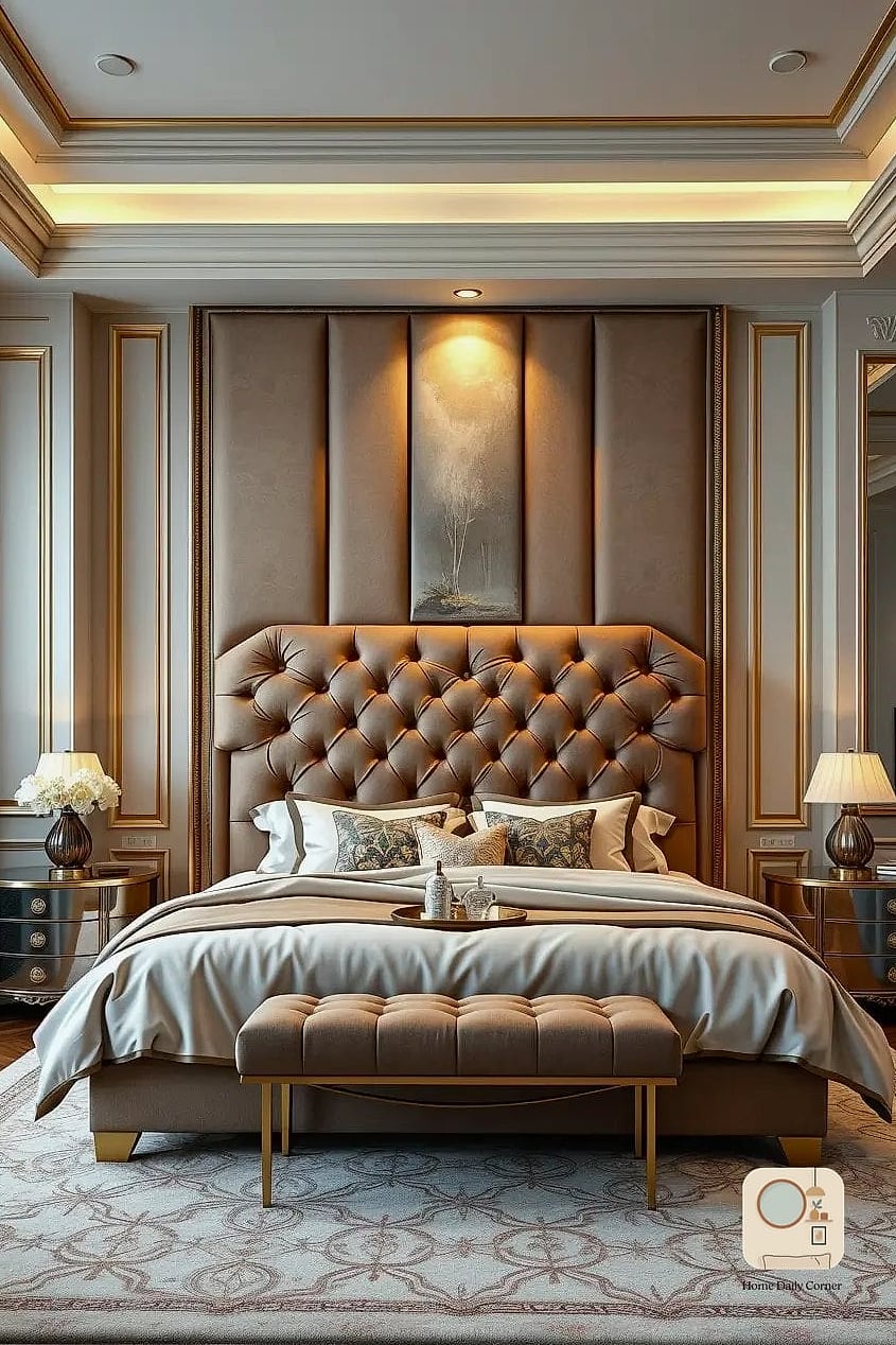 Statement Upholstered Headboard