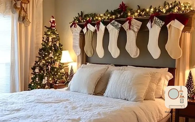 A Stocking Hung on the Bedpost or Dresser