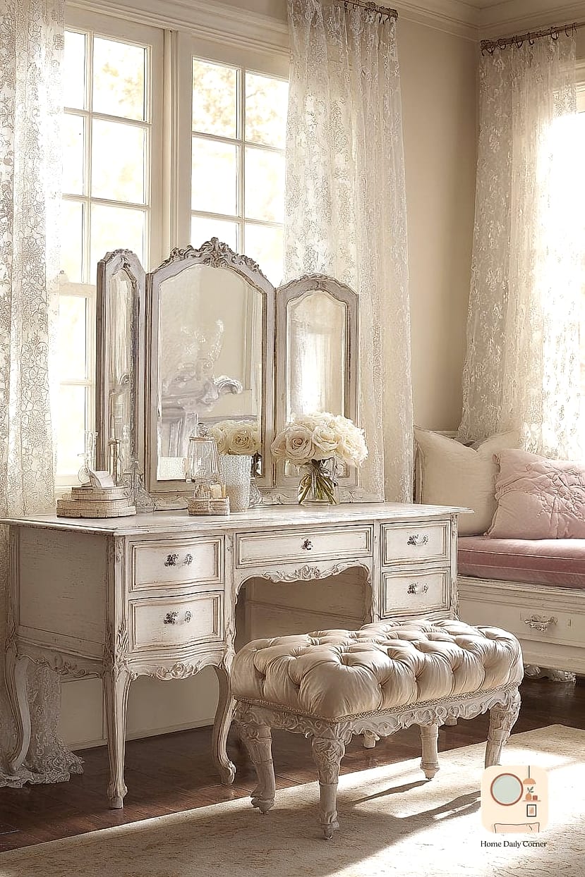 Style a Vintage Vanity as a Focal Point