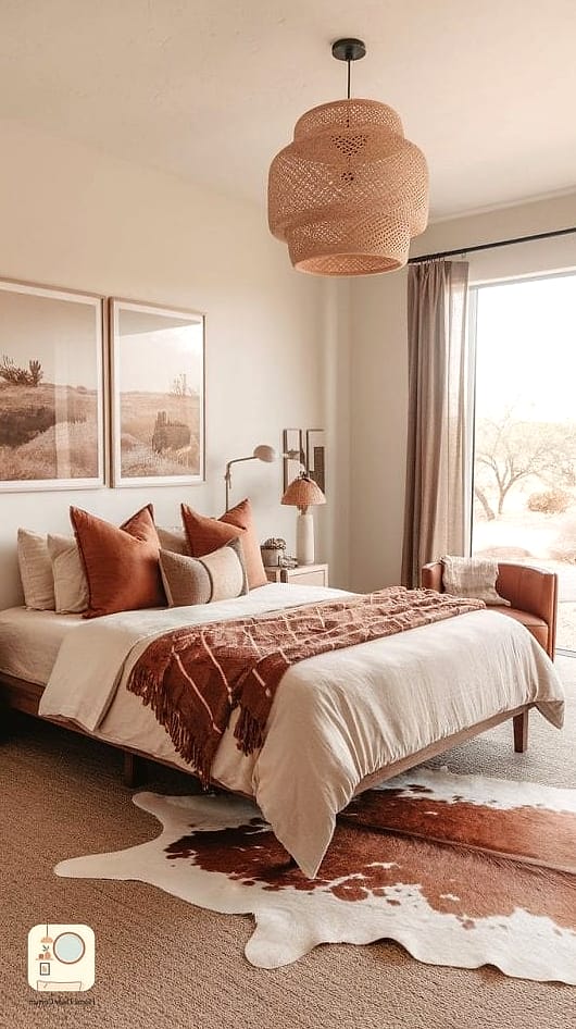 25 Western Bedroom Decor Looks We're Obsessed With This Year 13 Suede Accent Chair in the Corner